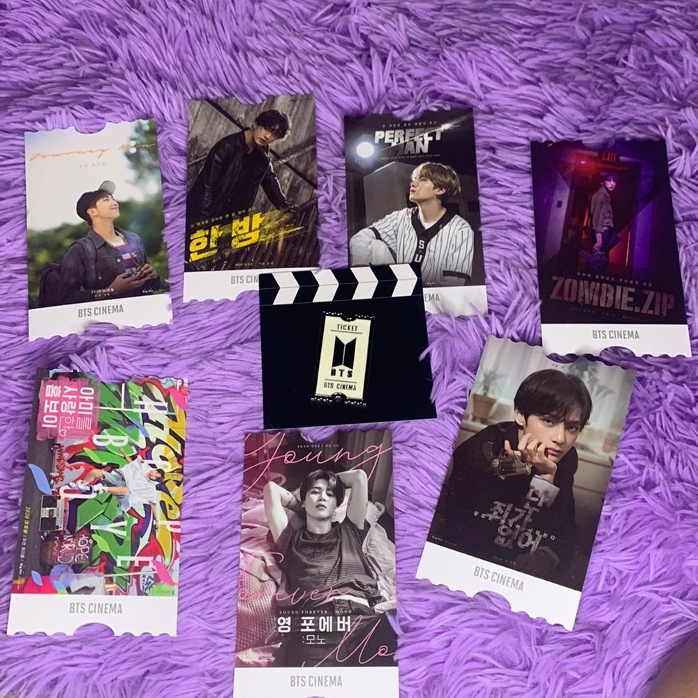 Bts cinema cards with bag clip